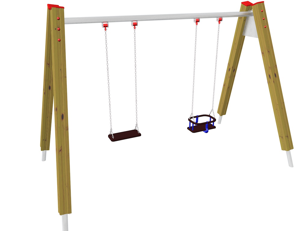 Závěsná houpačka DUO s BABY sedákem HZ 004