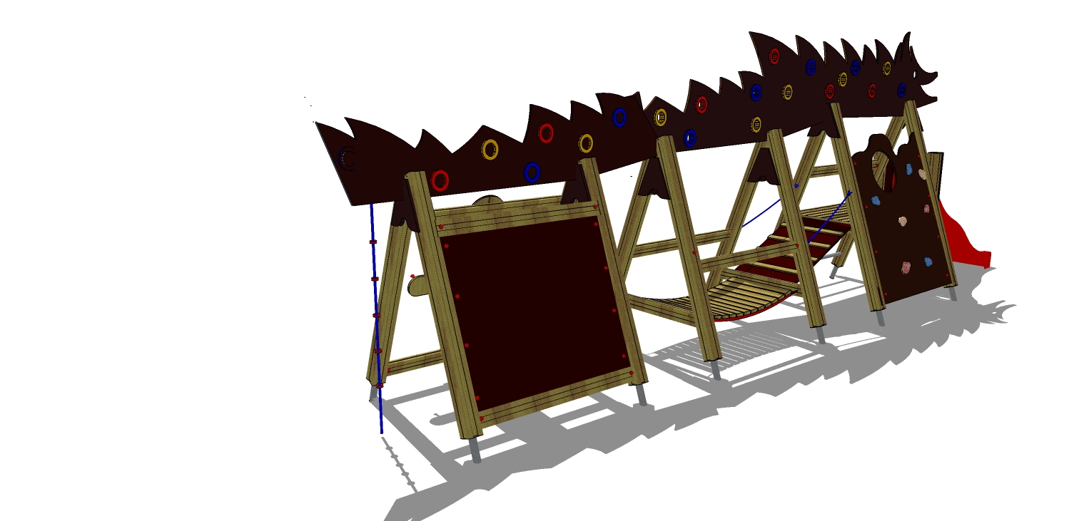 Prolézačka JEŠTĚR se skluzavkou  PP 020