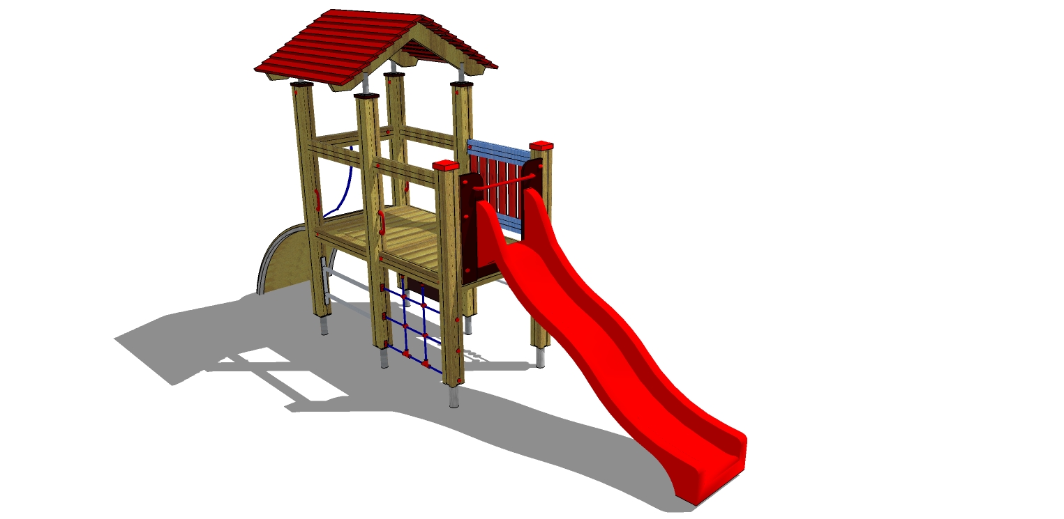 Prolézačka se skluzavkou PP 012