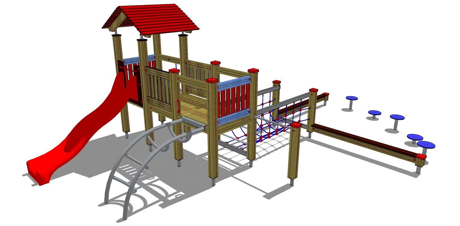 Balanční prolézačka MULTI  s věží PP 056