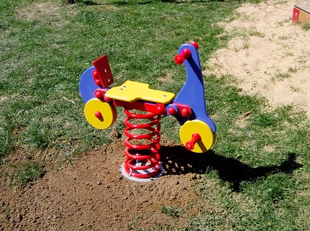 Pružinové houpadlo  Motorka   HP 006