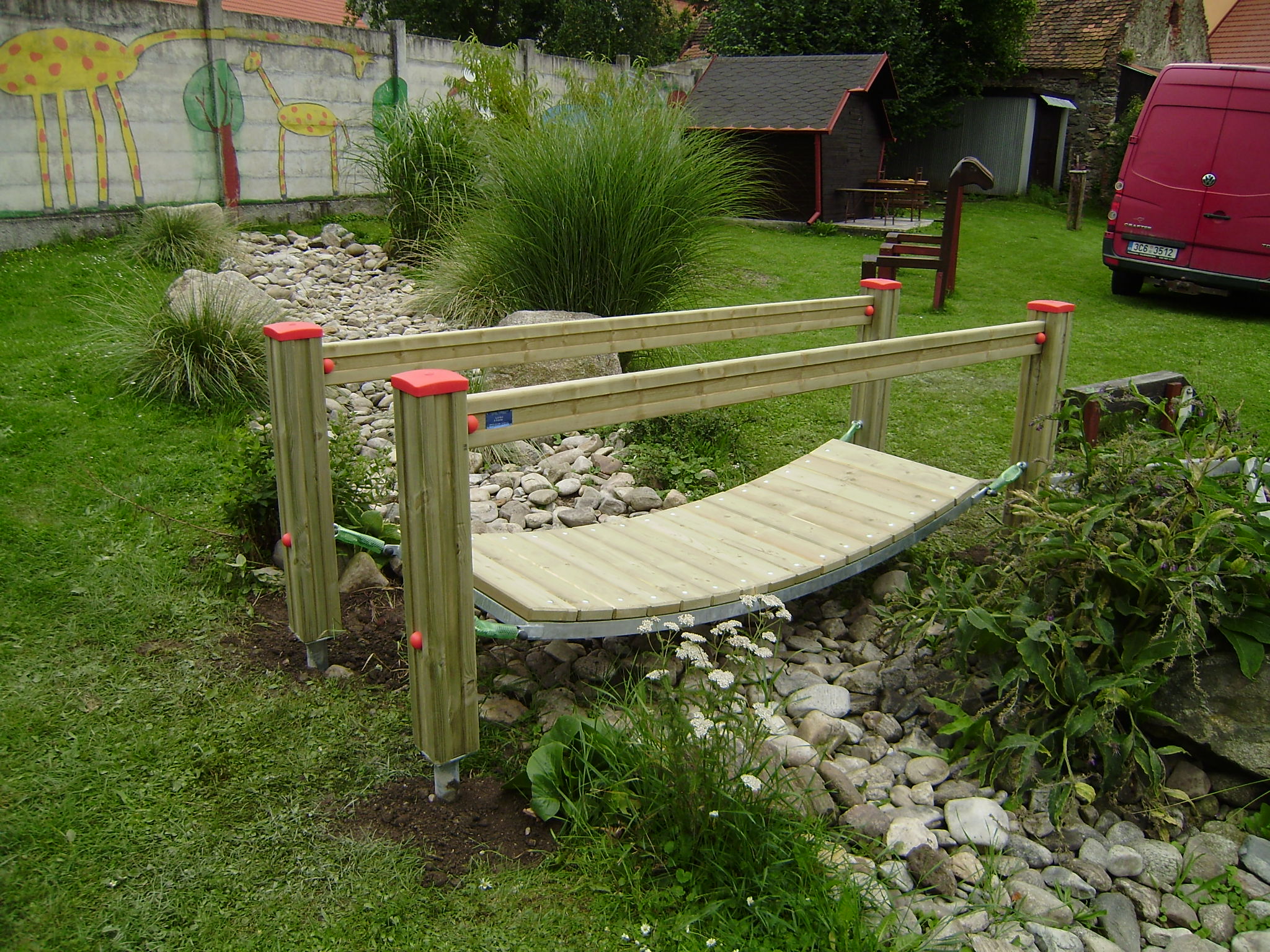 Zavěšený dřevěný most  SB 007