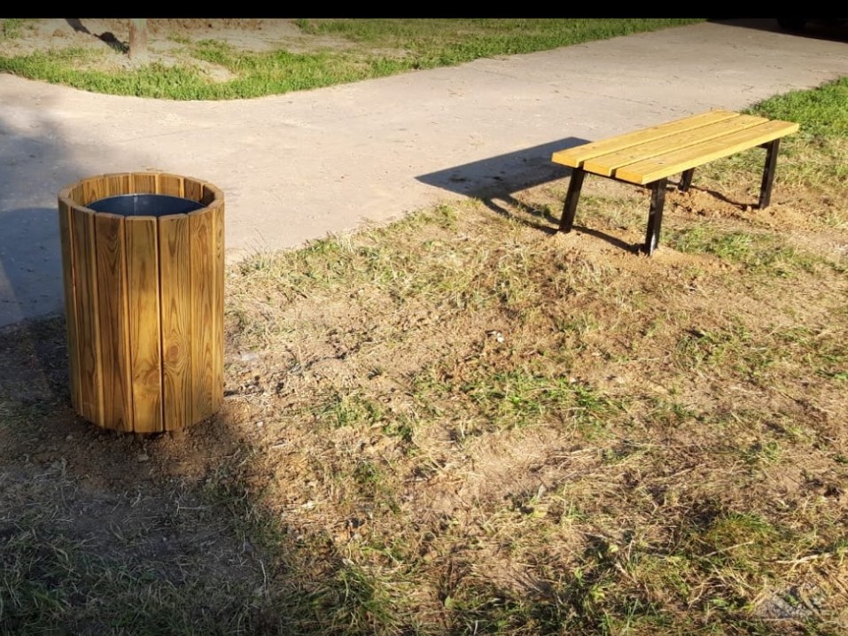 Lavička parková bez opěradla