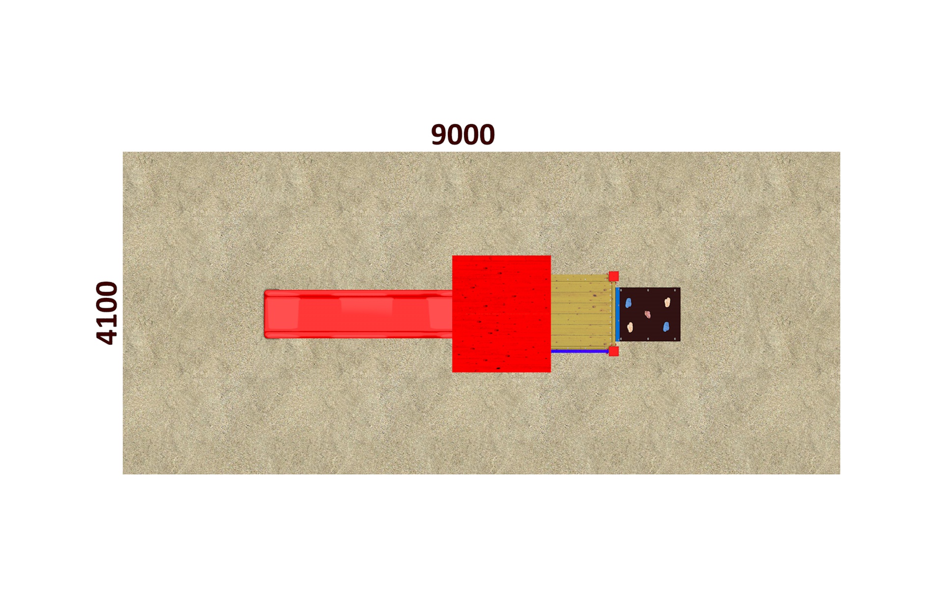 Prolézačka s lezecí stěnou PP 007