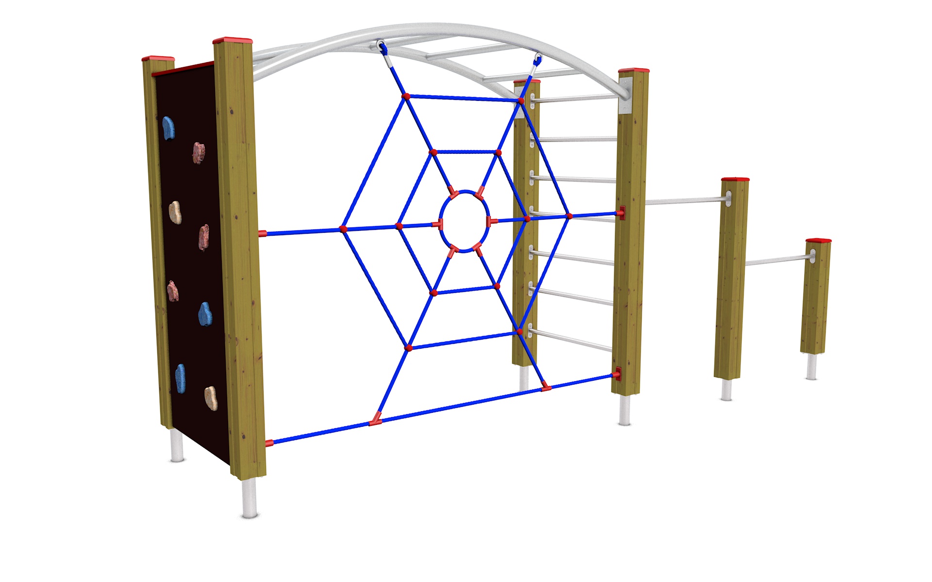 Sportovní a balanční prolézačka s pavoučí sítí  SB 026