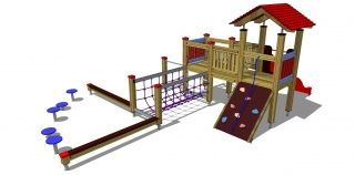 Balanční prolézačka MULTI  s věží PP 056